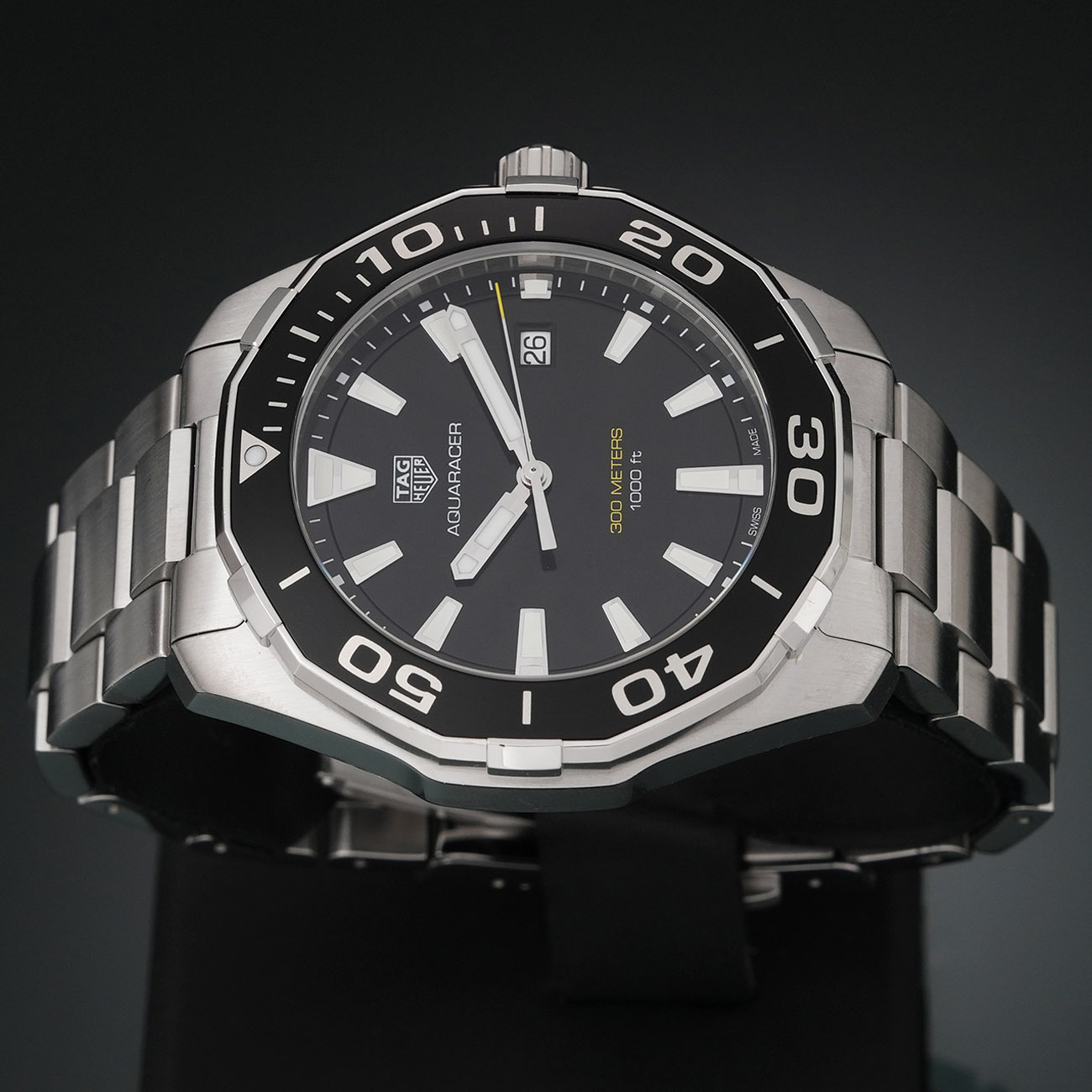TAG HEUER(USED)태그호이어 아쿠아레이서 43 스틸 쿼츠 WAY101A